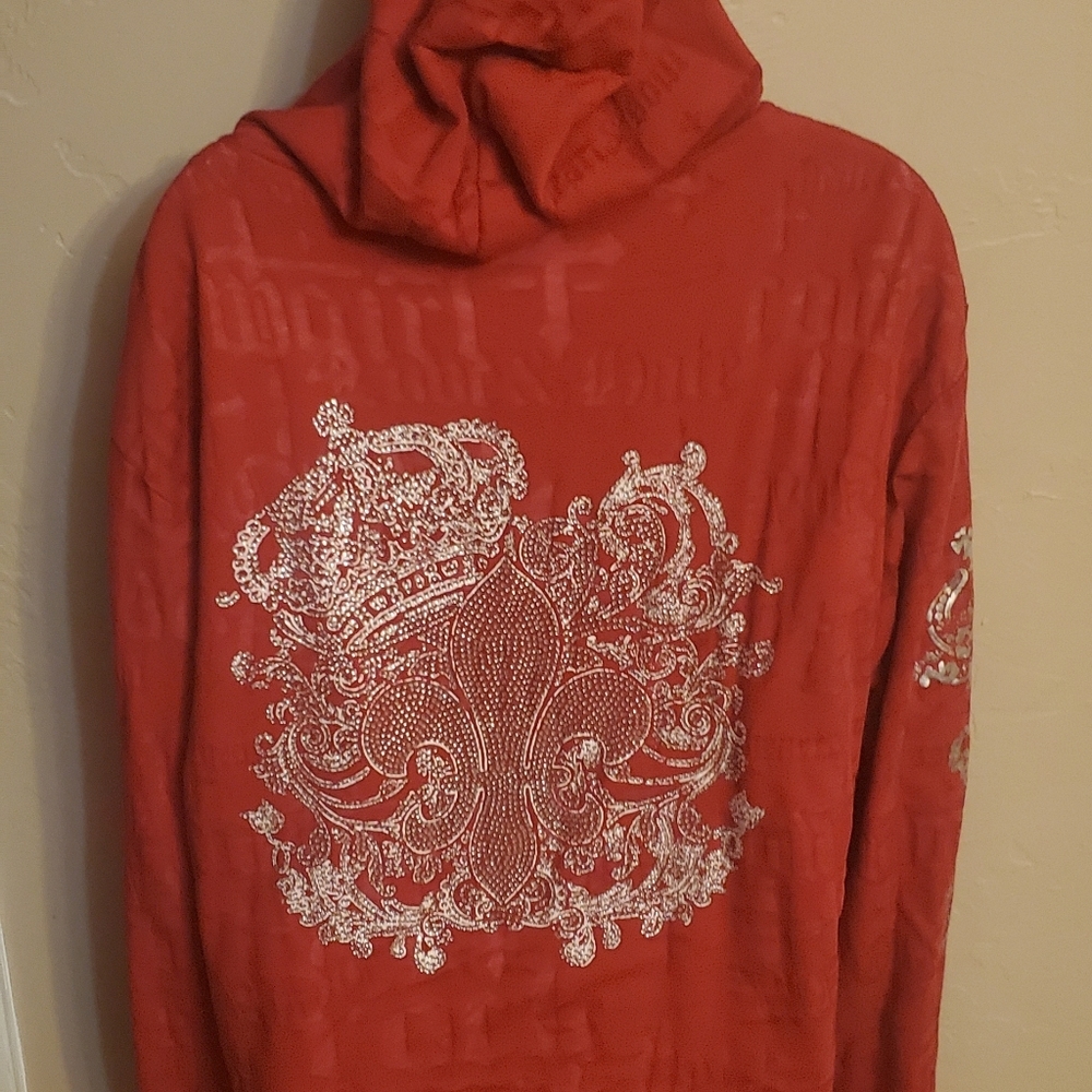 Rock and roll cowgirl full zip hoodie size xxl
